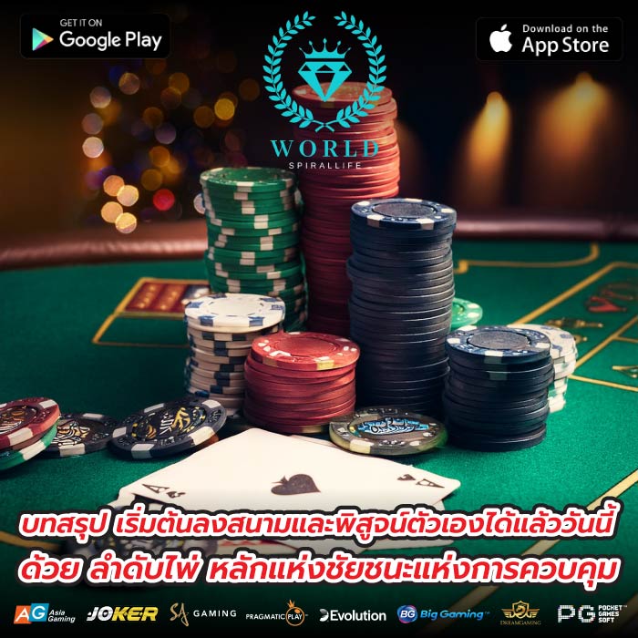 บทสรุป เริ่มต้นลงสนามและพิสูจน์ตัวเองได้แล้ววันนี้ด้วย ลำดับไพ่ หลักแห่งชัยชนะแห่งการควบคุม